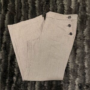 LOFT Black and White Houndstooth Pants